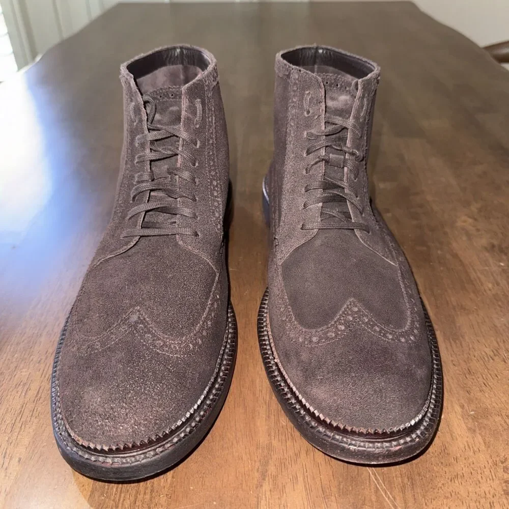 Cole Haan Jayhawker Wingtip Chukka Boots Brown Suede Lace Up Dress Casual 12M